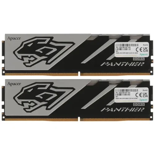Оперативная память 32 Gb 6000 MHz Apacer Panther OC Black/White (AH5U32G60C6227BAA-2)