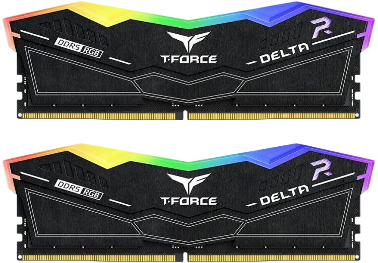 Оперативная память 32 Gb 6000 MHz Team Group T-FORCE DELTA RGB Black (FF3D532G6000HC28ADC01)