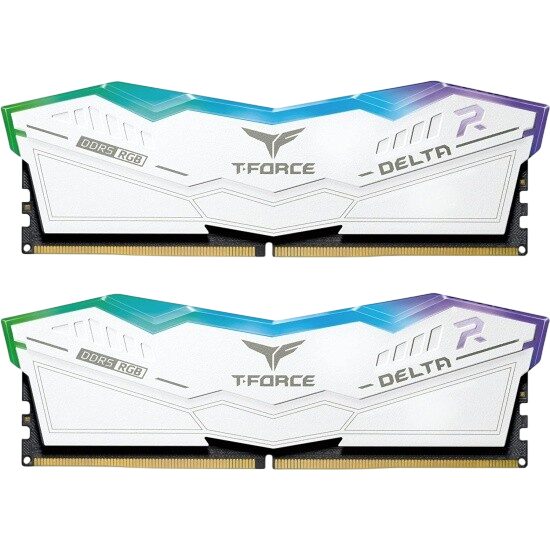 Оперативная память 32 Gb 6000 MHz Team Group T-FORCE DELTA RGB White (FF4D532G6000HC30DC01)