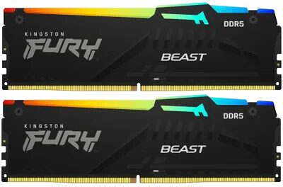 Оперативная память 32 Gb 6400 MHz Kingston FURY Beast RGB Black (KF564C32BBAK2-32)
