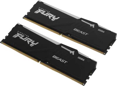 Оперативная память 32 Gb 6400 MHz Kingston FURY Beast RGB Black (KF564C32BBAK2-32)