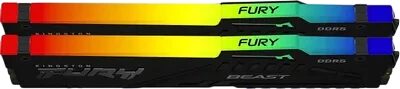 Оперативная память 32 Gb 6400 MHz Kingston FURY Beast RGB Black (KF564C32BBEAK2-32)