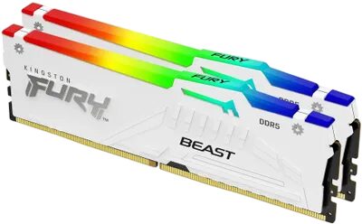 Оперативная память 64 Gb 5600 MHz Kingston FURY Beast AMD RGB White (KF556C36BWEAK2-64)