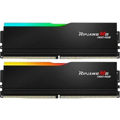 Оперативная память 64 Gb 6000 MHz G.Skill RIPJAWS M5 NEO RGB Black (F5-6000J3636F32GX2-RM5NRK)