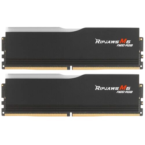 Оперативная память 64 Gb 6000 MHz G.Skill RIPJAWS M5 NEO RGB Black (F5-6000J3636F32GX2-RM5NRK)