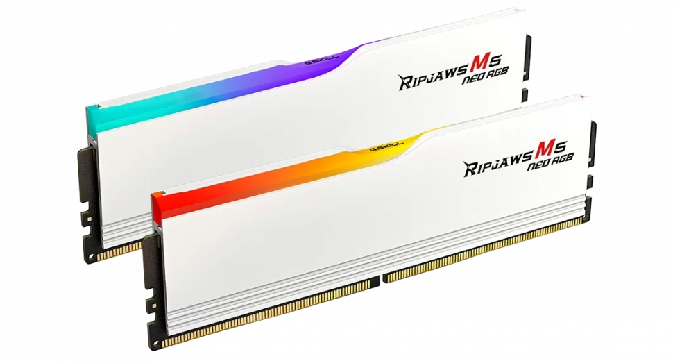 Оперативная память 64 Gb 6000 MHz G.Skill RIPJAWS M5 NEO RGB White (F5-6000J3636F32GX2-RM5NRW)