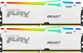 Оперативная память 64 Gb 6000 MHz Kingston FURY Beast AMD RGB White (KF560C36BWEAK2-64)