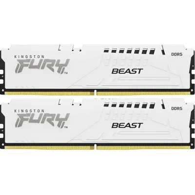 Оперативная память 64 Gb 6000 MHz Kingston FURY Beast White (KF560C30BWK2-64)