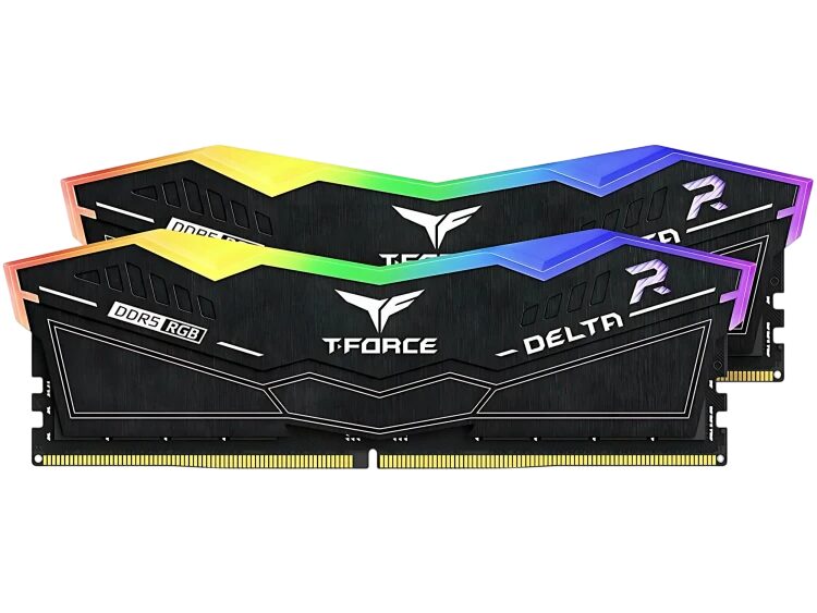 Оперативная память 64 Gb 6400 MHz Team Group T-FORCE DELTA RGB Black (FF3D564G6400HC30CDC01)