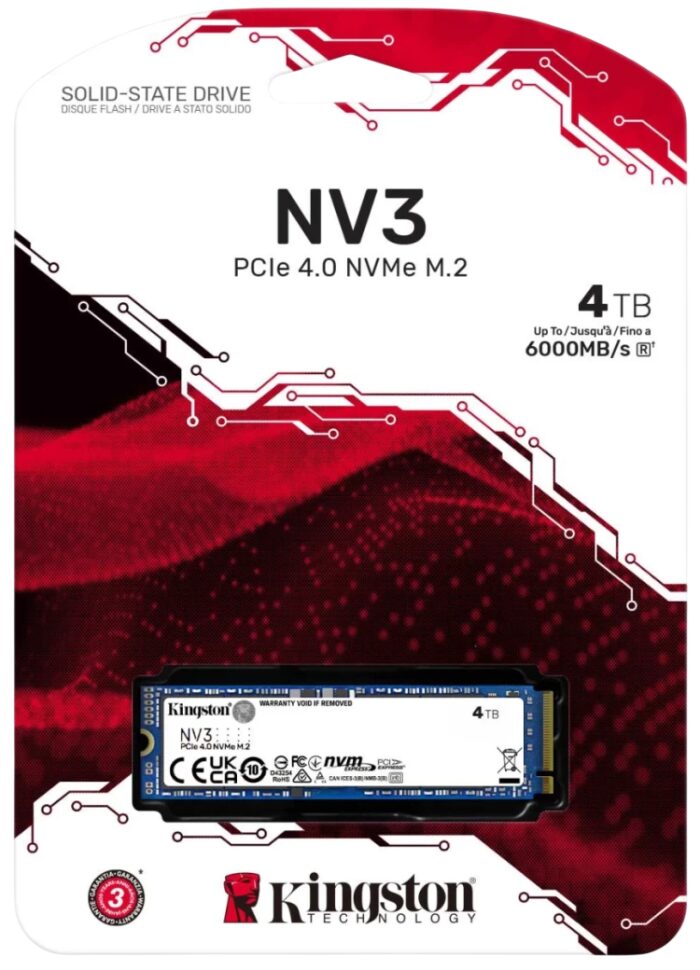 Твердотельный накопитель Kingston 4000 Gb (SNV3S/4000G)