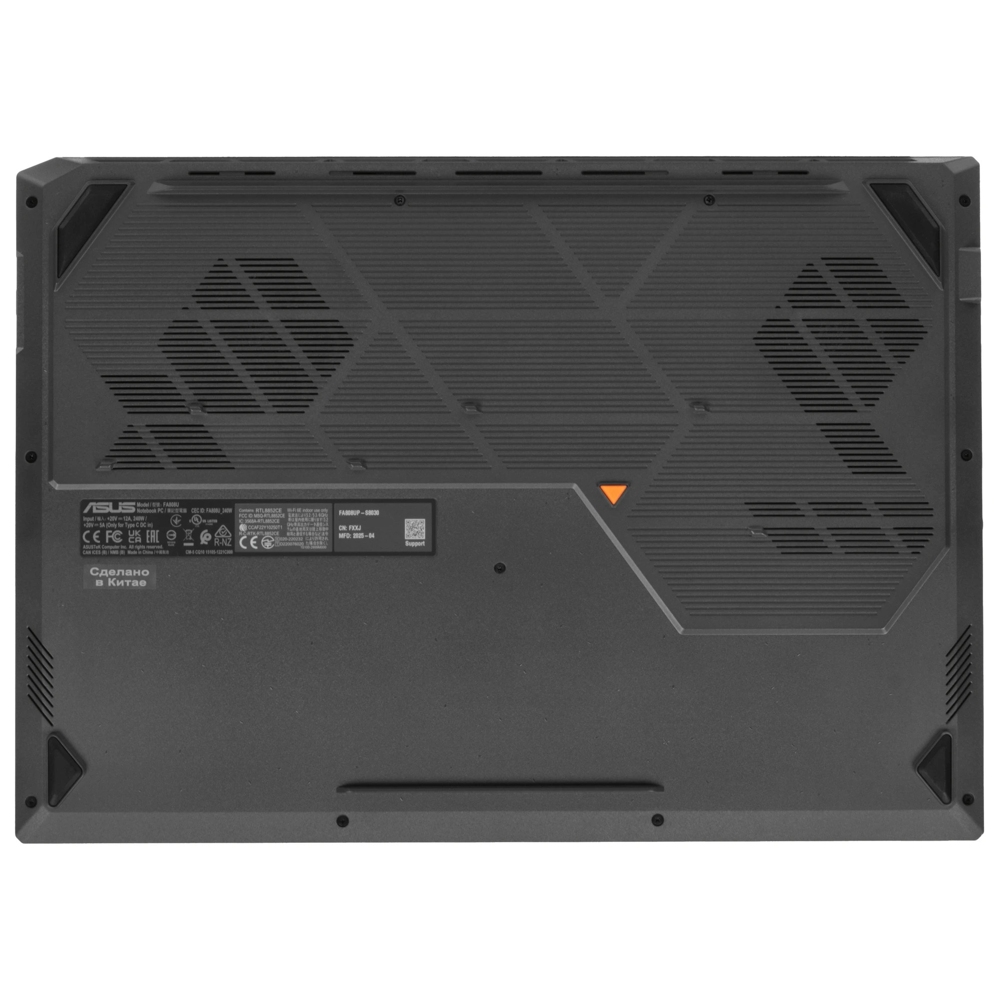 Ноутбук ASUS TUF Gaming A18 FA808UP-S8030 (Ryzen 7 260/32ГБ/1ТБ/RTX 5070/18″ WUXGA 144Гц)