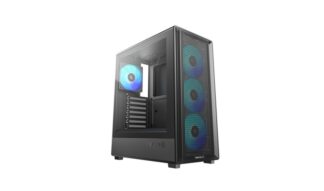 Компьютерный корпус Deepcool CC550 4F TG ARGB Black (R-CC550BKANA4-G)