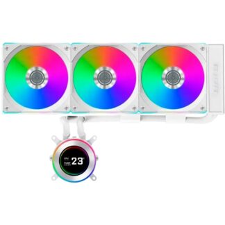 Система жидкостного охлаждения для процессора Lian Li HydroShift II LCD-C 360R GHS2LCD36RW ARGB White (G89.GHS2LCD36RW.R0)