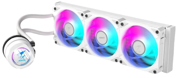 Система жидкостного охлаждения для процессора Gigabyte AORUS WATERFORCE II 360I White