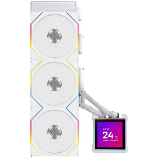 Система жидкостного охлаждения для процессора Lian Li HydroShift II LCD-S 360TL (GHS2LCDS36TW) White (G89.GHS2LCDS36TW.R0)