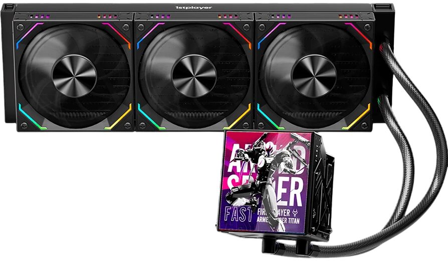 Система жидкостного охлаждения для процессора 1STPLAYER F.A.S.T. FT-360 Black (FT-360-BK)