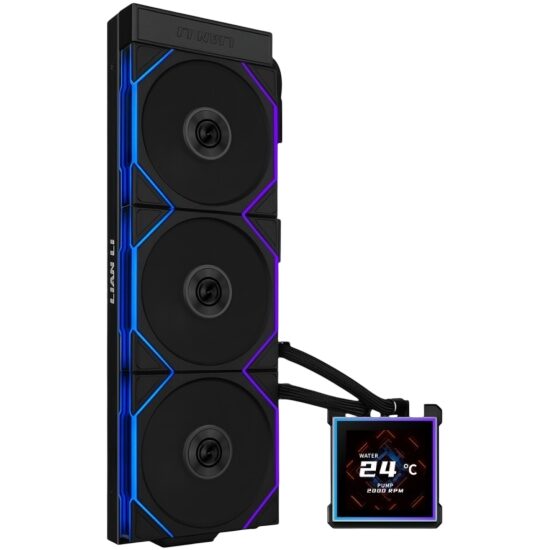 Система жидкостного охлаждения для процессора Lian Li HydroShift II LCD-S 360TL (GHS2LCDS36TB) Black (G89.GHS2LCDS36TB.R0)