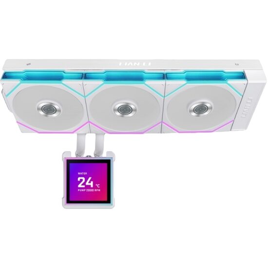 Система жидкостного охлаждения для процессора Lian Li HydroShift II LCD-S 360TL (GHS2LCDS36TW) White (G89.GHS2LCDS36TW.R0)