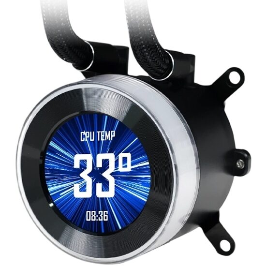 Система жидкостного охлаждения для процессора Lian Li HydroShift II LCD-C 360TL GHS2LCD36TB ARGB Black (G89.GHS2LCD36TB.R0)