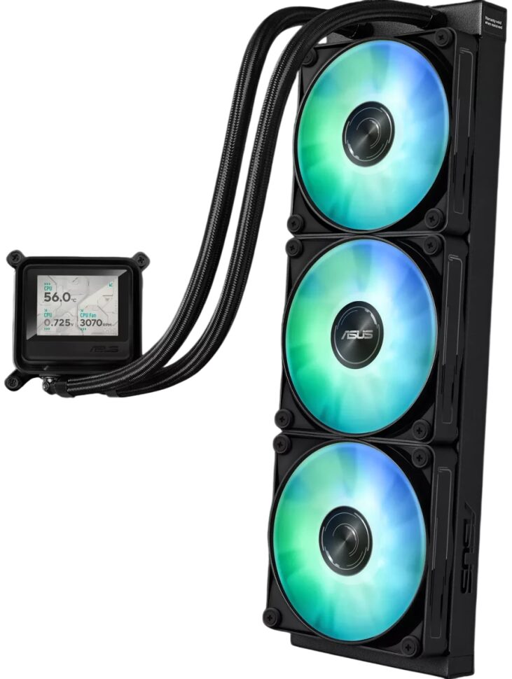 Система жидкостного охлаждения для процессора ASUS MAX GAMING LC 360 ARGB LCD Black (90RC01G1-B0EAY0)