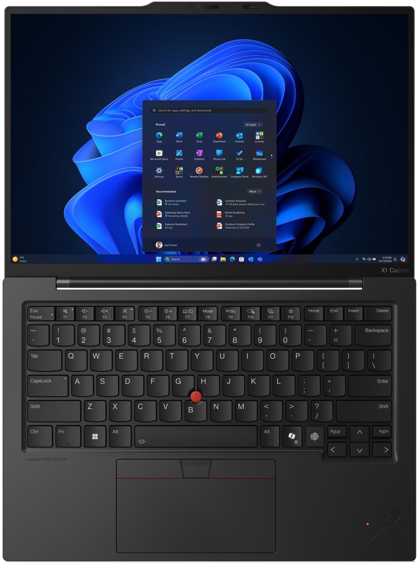 Ноутбук Lenovo ThinkPad X1 Carbon Gen 13 21NSCTO1WW (Ultra 5 228V/32ГБ/1ТБ/Intel Arc 130V/14″ 2.8K OLED 120Гц)