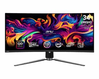 Монитор MSI MPG 341CQPX QD-OLED (34″/3440×1440/240Гц/QD-OLED изогнутый)