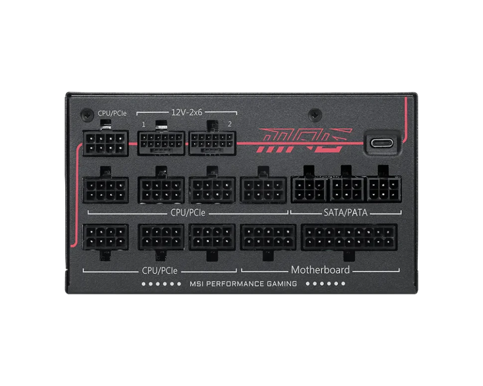 Блок питания MSI 1300W MPG Ai1300TS PERFORMANCE (7ZPUB) 16 Pin PCIe 5.0