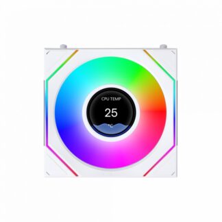 Вентилятор для корпуса Lian Li UNI FAN SL INF LCD FLEX 120 Reverse Blade 12RSLIND1F1W ARGB White (G9F.12RSLIND1F1W.R0)