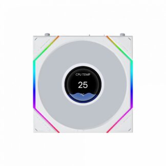 Вентилятор для корпуса Lian Li UNI FAN TL LCD FLEX 120 12TLLCD1F1W ARGB White (G9F.12TLLCD1F1W.R0)