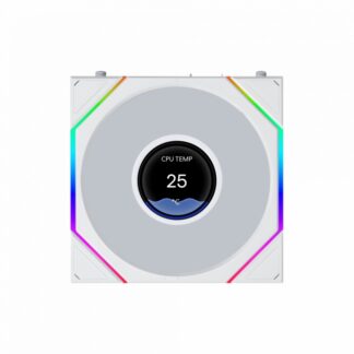 Вентилятор для корпуса Lian Li UNI FAN TL LCD FLEX 120 Reverse Blade 12RTLLCD1F1W ARGB White (G9F.12RTLLCD1F1W.R0)