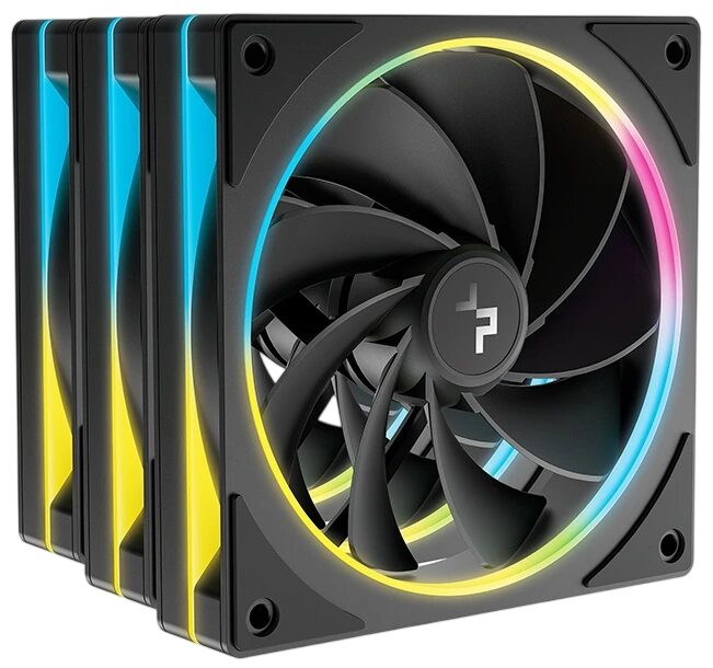 Комплект вентиляторов для корпуса Deepcool FL12R SE 3 IN 1 Reverse ARGB Black (R-FL12RSE-BKAPN3-G) Color BOX