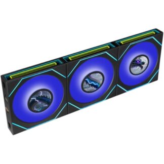 Комплект вентиляторов для корпуса Lian Li UNI FAN SL INF LCD FLEX 120 Reverse Blade 12RSLIND1F3B ARGB Black (G9F.12RSLIND1F3B.R0)