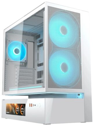 Компьютерный корпус Cougar CFV235 Mesh Vision LCD ARGB White (CGR-2DA4W-MV)