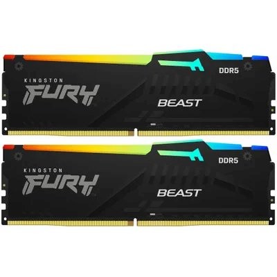 Оперативная память 32 Gb 6000 MHz Kingston FURY Beast RGB Black (KF560C30BBEAK2-32)