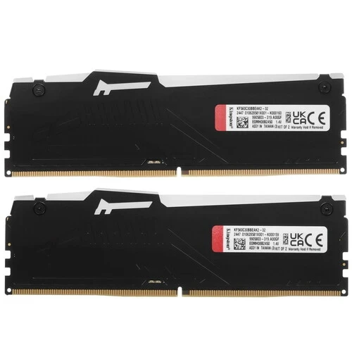 Оперативная память 32 Gb 6000 MHz Kingston FURY Beast RGB Black (KF560C30BBEAK2-32)