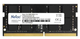 Оперативная память 8 Gb 2666 MHz NETAC BASIC (NTBSD4N26SP-08)
