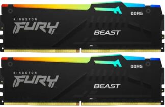 Оперативная память 16 Gb 5600 MHz Kingston FURY Beast RGB AMD Black (KF556C36BBEAK2-16)