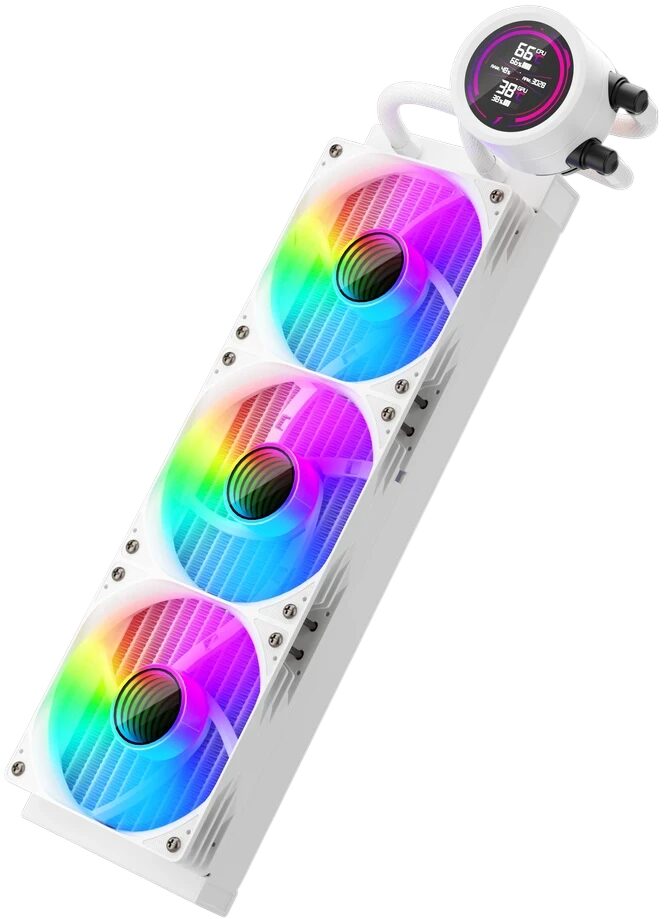 Система жидкостного охлаждения для процессора 1STPLAYER TS4 360 White (TS4-360-WH)
