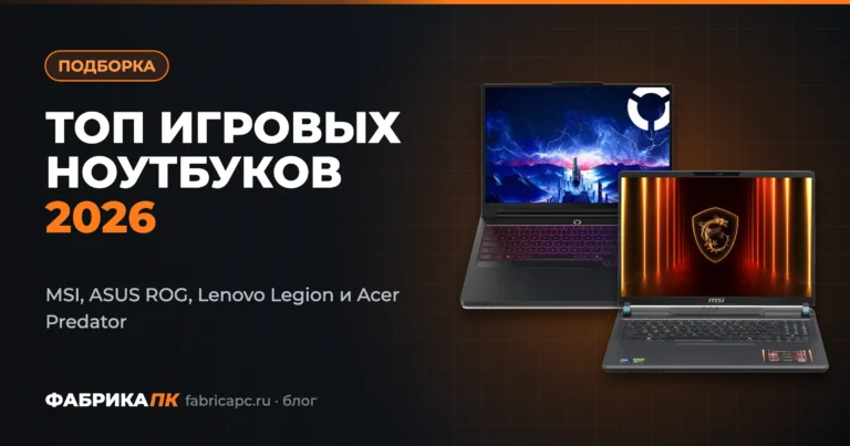 ТОП игровых ноутбуков 2026 года: сравниваем MSI, ASUS ROG, Lenovo Legion и Acer Predator